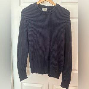 L.L. Bean Men's Navy Crewneck Sweater